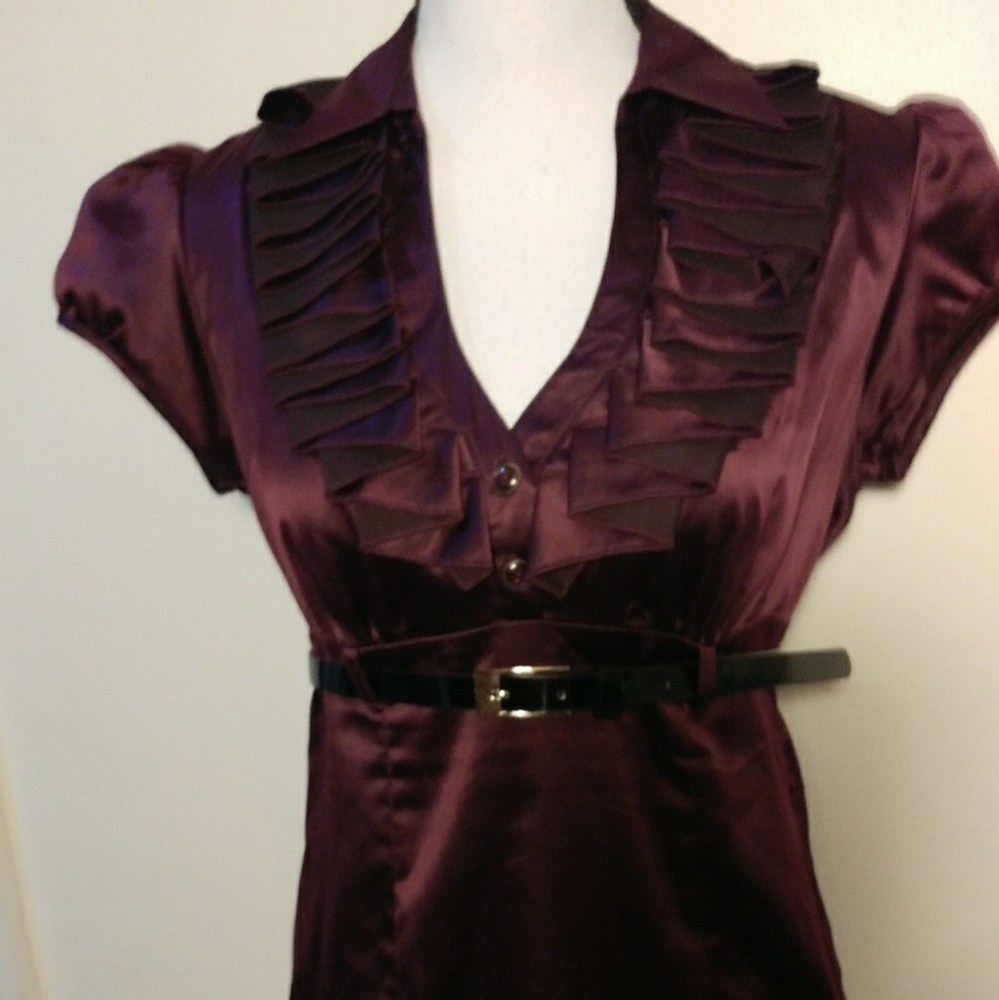 Dressy Silk Blouse & Belt - Picture 5 of 5